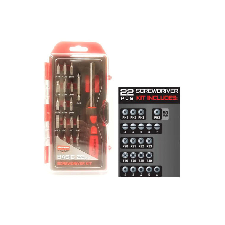 Birchwood Casey - Basic Screwdriver Set - 22 Pc Kit - BCBSDS