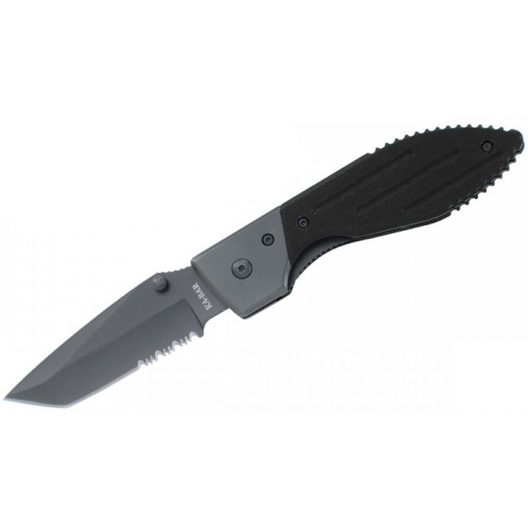 Ka-bar Knives - Warthog Folder Tanto Serr G10 Blk Clm - 3075CP
