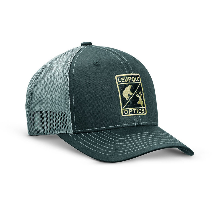 Leupold & Stevens - L Optic Trucker Hat Black/charcoal Os - 170580 Leupold & Stevens - L Optic Trucker Hat Black/charcoal Os - 170580
