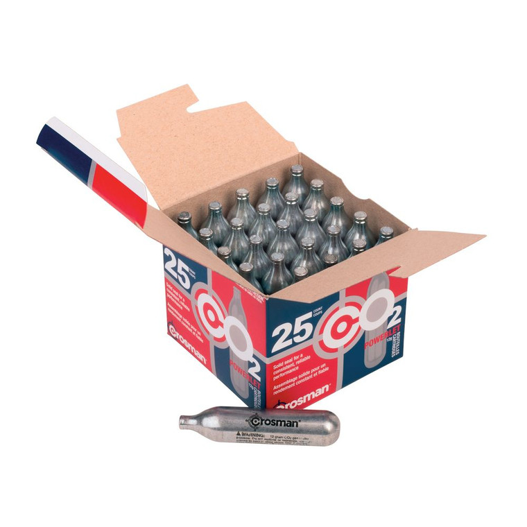 Crosman - Powerlet 12g Co2 Cartridges 25 Ct - 2311