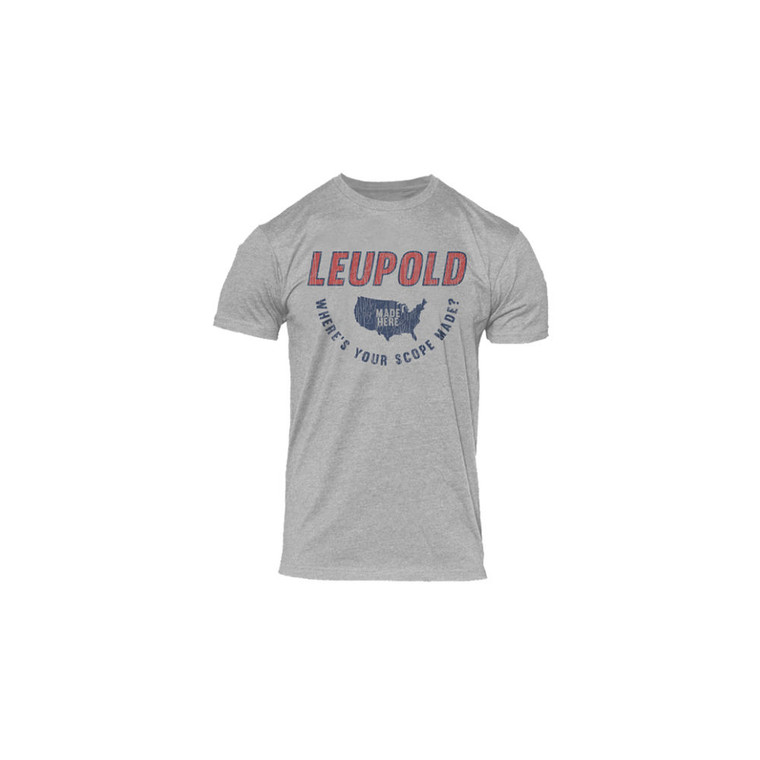 Leupold & Stevens - Made Here Tee Dark Heather Gray M - 180432