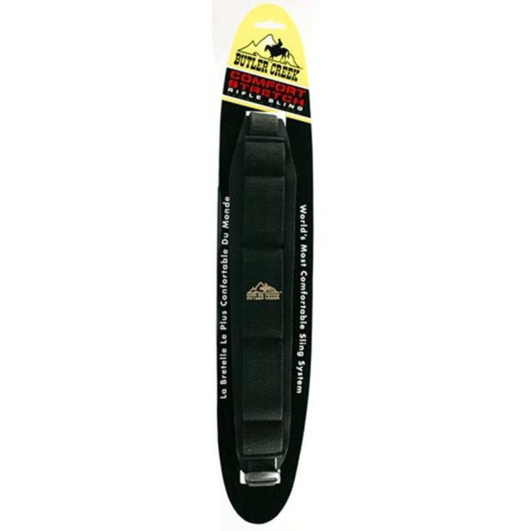 Butler Creek - Cmfrt Strtch Blk Rfl Sling W/swivels - 81013 Butler Creek - Cmfrt Strtch Blk Rfl Sling W/swivels - 81013