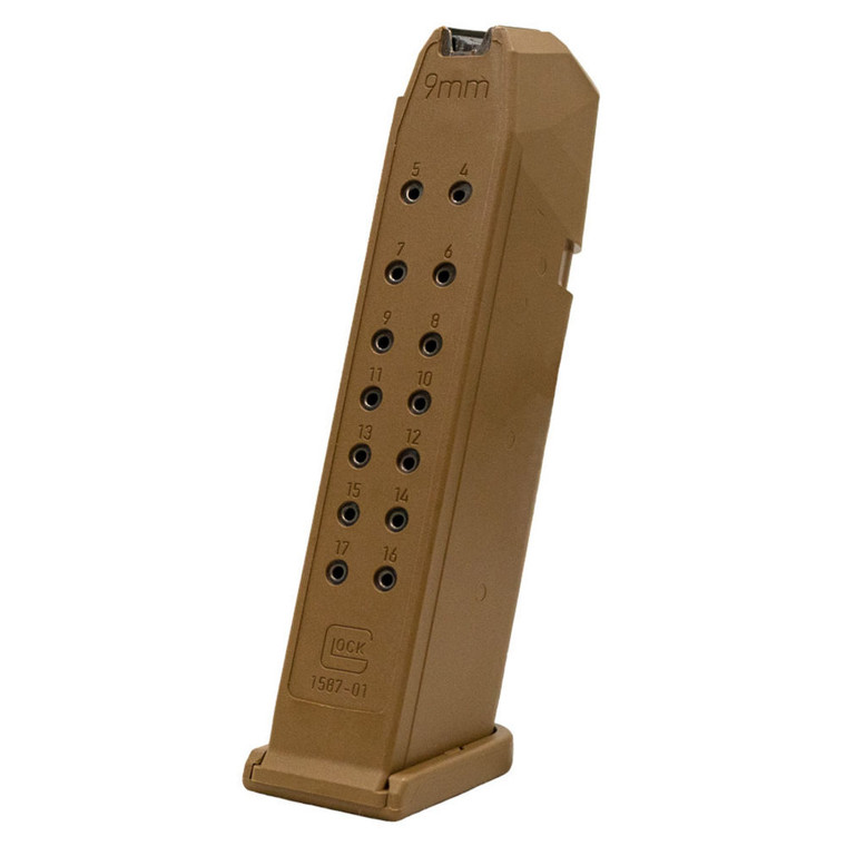 Glock - G17/g19x 9mm 17rd Magazine Bulk Coyote - 39054
