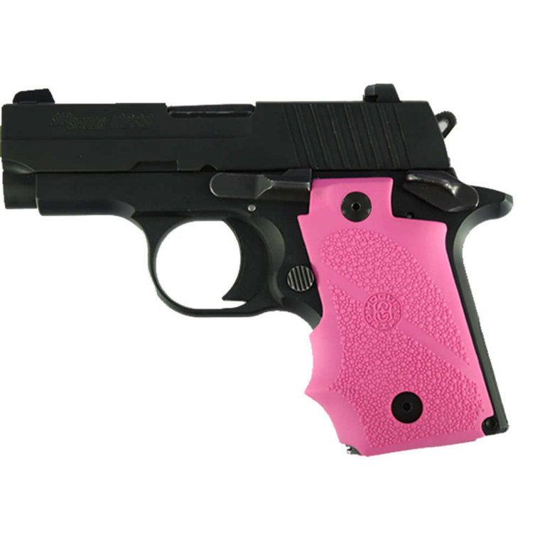 Hogue - Sig P238 Rubber Grip W/fg Pink - 38007