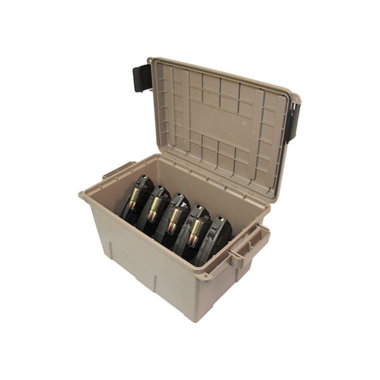Mtm Case-gard - Tactical Mag Can For 9 Ak47 Mags Dk Erth - TMCAK