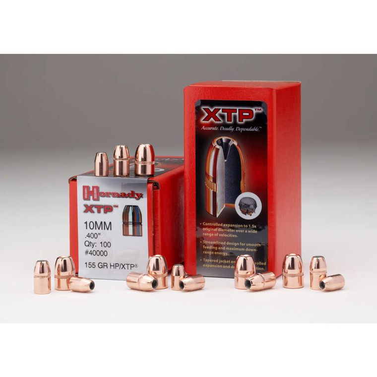 Hornady - Bullet 10mm 400 180 Gr Hp/xtp 100/bx - 40040 Hornady - Bullet 10mm 400 180 Gr Hp/xtp 100/bx - 40040