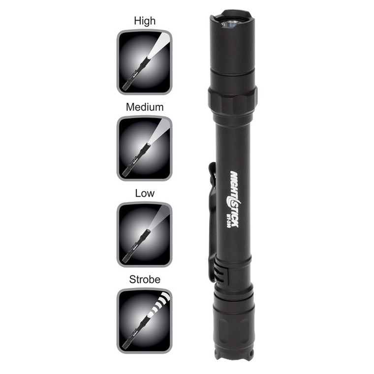 Night Stick - Case Of 4 Alm Nonrech Mini-tac Pro Lght Blk 2aaa - MT200