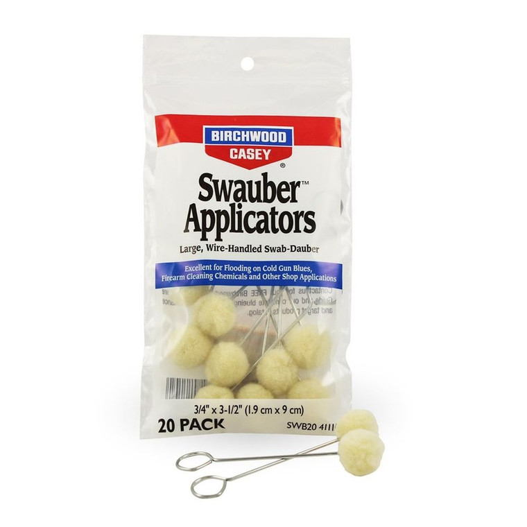 Birchwood Casey - Case Of 6 Swb20 Swauber Applicators 20pk - BC41110