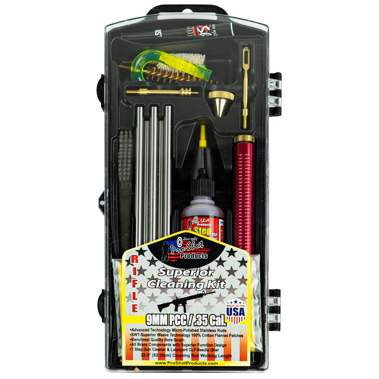 Pro-shot - 9mm/35 Cal Rifle Box Cleaning Kit - R9KIT