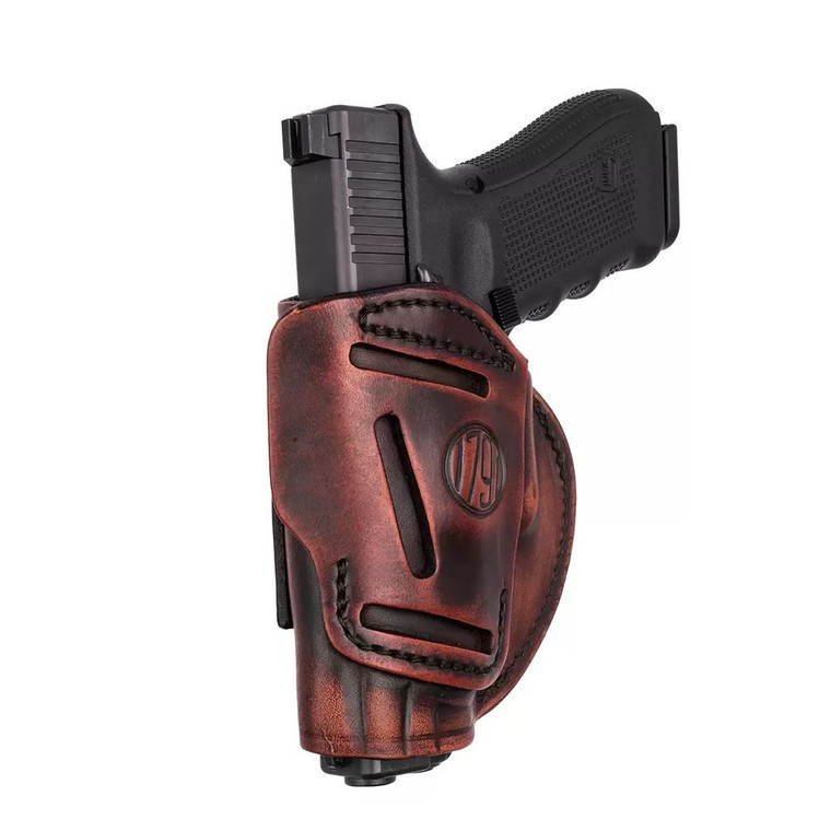 1791 Gunleather - 4 Way Holster Iwb/owb Sz 5 Vint Rh - 4WH5VTGR