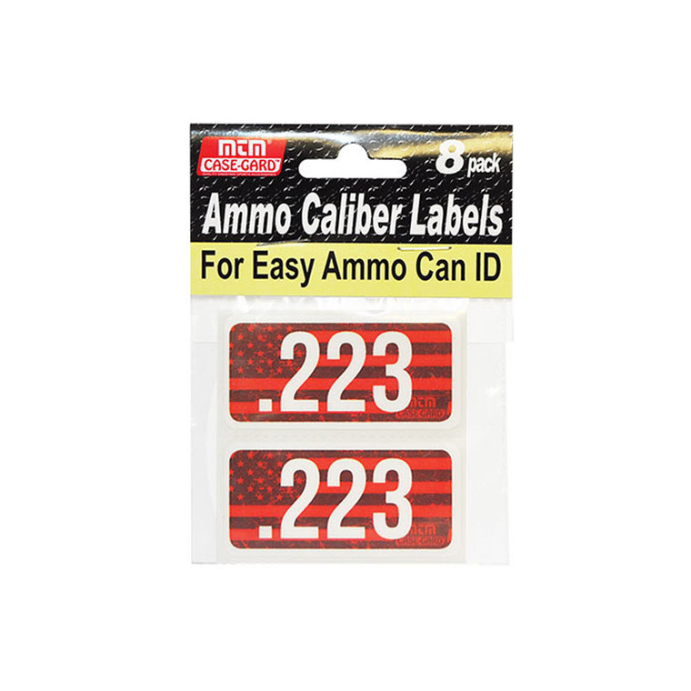 Mtm Case-gard - Case Of 12 Ammo Caliber Labels - 223 - CL223