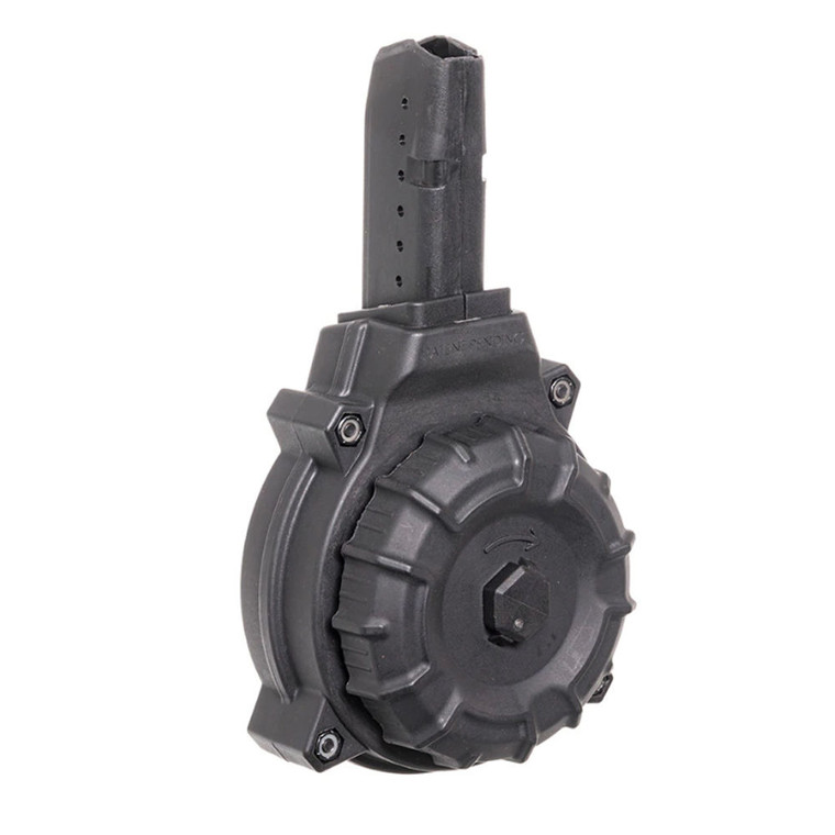 Pro-mag - Ar-15 9mm Glk Style 50 Rd Drum Black Mag - DRMA12