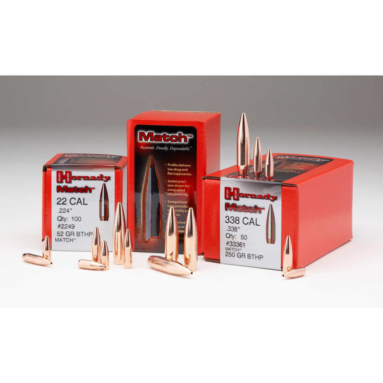 Hornady - Case Of 5 Bullet 22 Cal 224 53gr Hp Match 100/bx - 2250