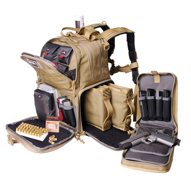 G Outdoors - Tactical Range Backpack Tan - GPST1612BPT