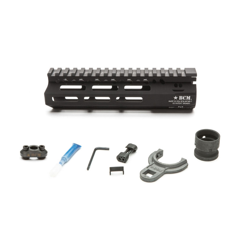 Bravo Company - Bcmgunfighter Mcmr Alumrail 556 7in Blk - BCMMCMR7556BLK