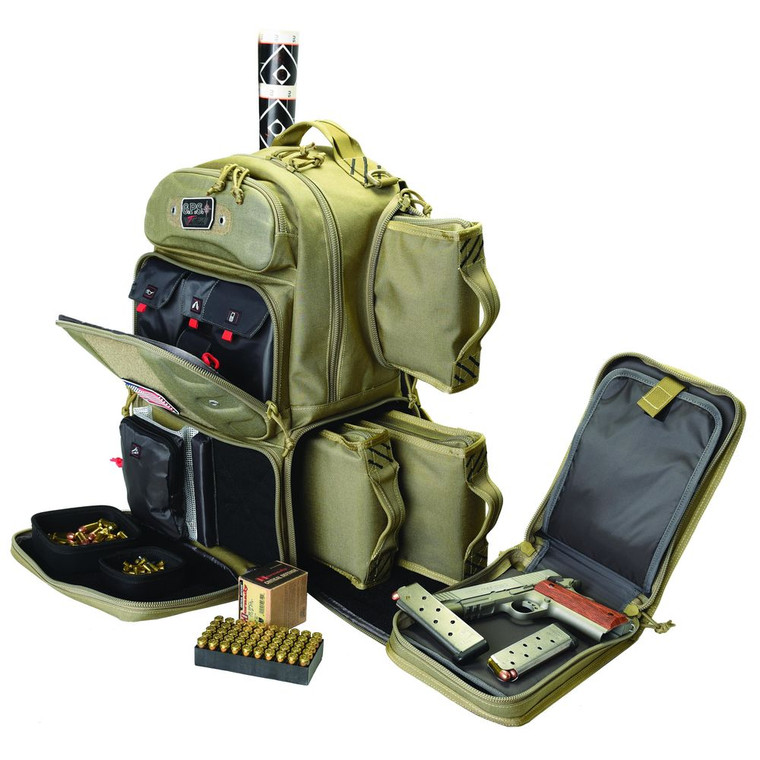 G Outdoors - Tactical Range Backpack Tall Tan - GPST1913BPT