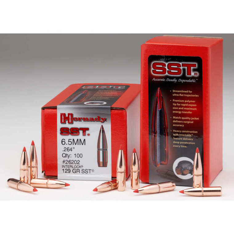Hornady - Case Of 5 Bullet 25 Cal 257 117 Gr Sst 100/bx - 25522