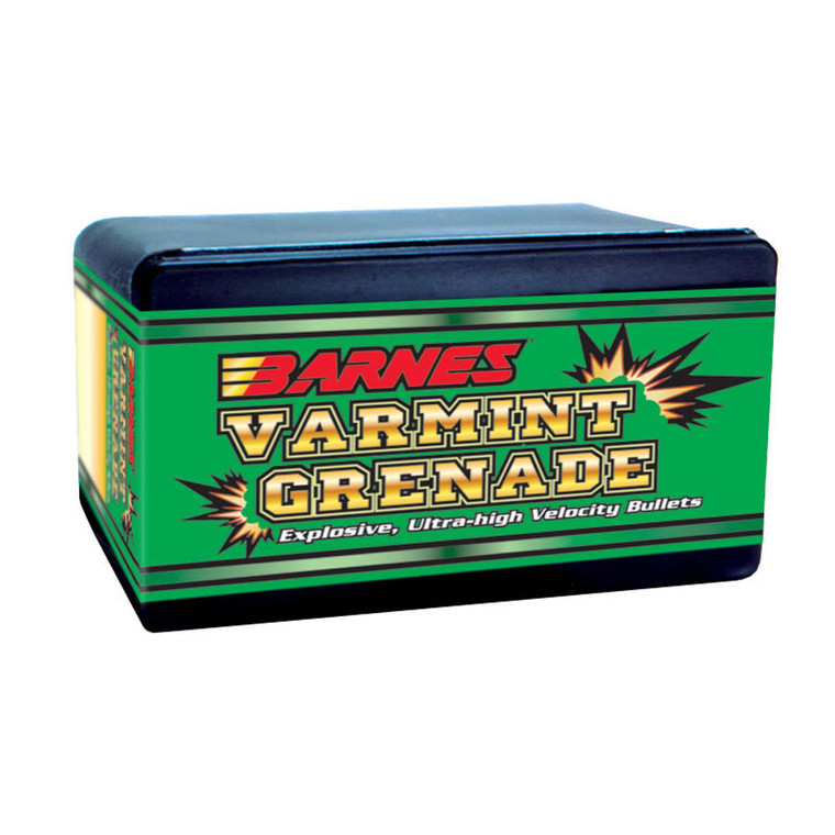 Barnes Bullets - Case Of 10 Bullets 20 Cal Var Gren Fb 26gr 100rd/bx - 30090
