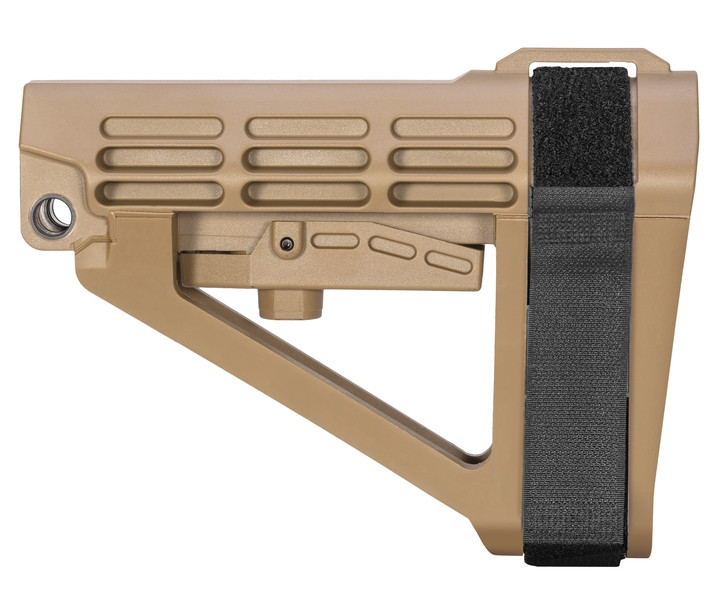 SB Tactical SBA4X-02-SB SBA4 FDE, 5 - Position adjustable brace, does not - SBA4X-02-SB