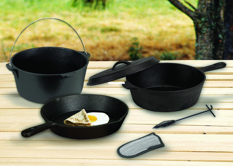Stansport 16903 Cast Iron Cook Set -  - 16903