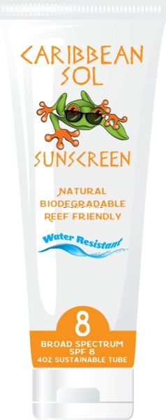 Caribbean Sol 1610-8 SPF8 Lotion - 4oz Mineral Based Using ZINC Oxide - 1610-8