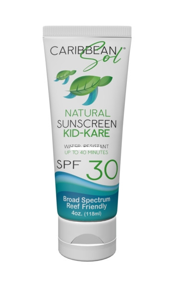 Caribbean Sol 1612-30 KIDS SPF30 - Lotion 4oz Mineral Based Using ZINC - 1612-30