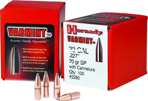 Hornady 2240 Traditional Varmint - Bullets 22 .224 50Gr SPSX 100Rnd - 2240