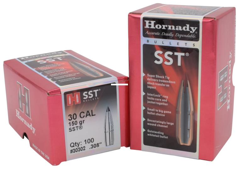 Hornady 30302 SST Rifle Bullets 30 - .308 150Gr 100Rnd - 30302