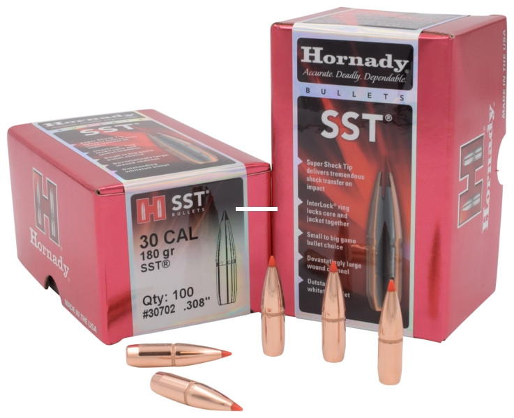 Hornady 30702 SST Rifle Bullets 30 - .308 180Gr 100Rnd - 30702