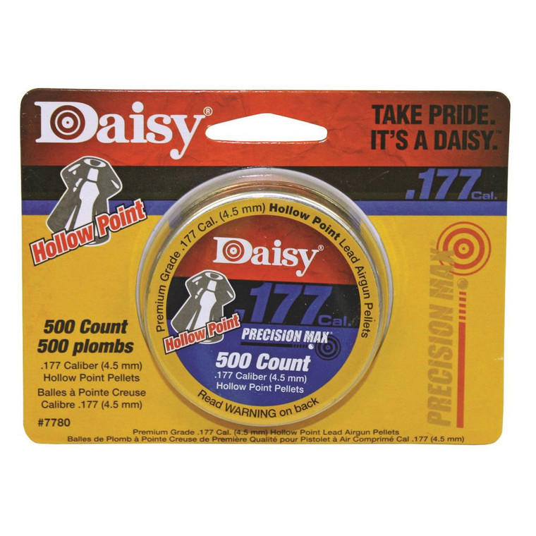 Daisy .177 Cal. Hollow Point 500 ct. Tin - 987780-406 Daisy .177 Cal. Hollow Point 500 ct. Tin - 987780-406