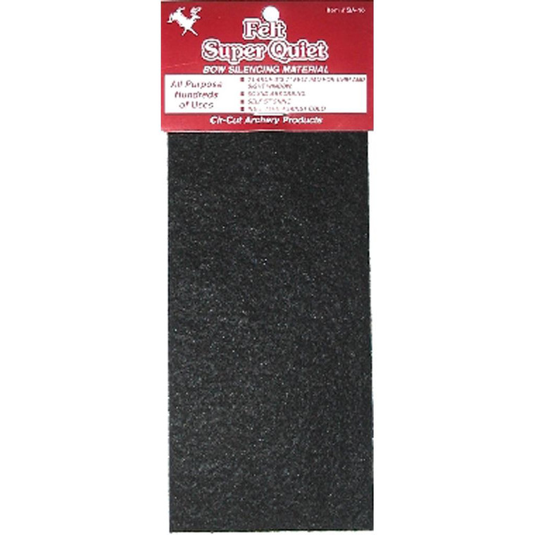 Cir-Cut Felt Silencing Material Black 3x7 in. 1 pk. - SA-10