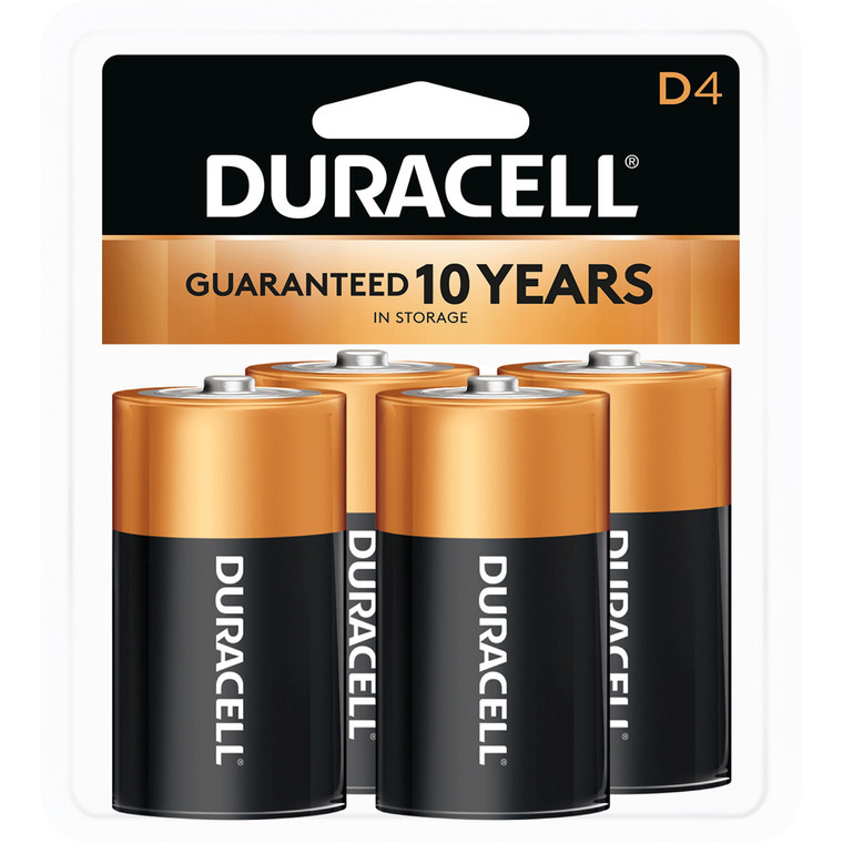 Duracell Coppertop Batteries D 4 pk. - 41333430010