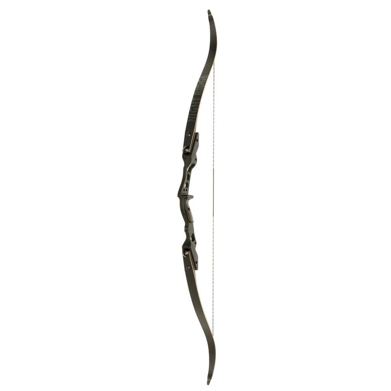 October Mountain Night Ridge ILF Recurve Bow Black 60 in. 45 lbs. RH - OMP1776045