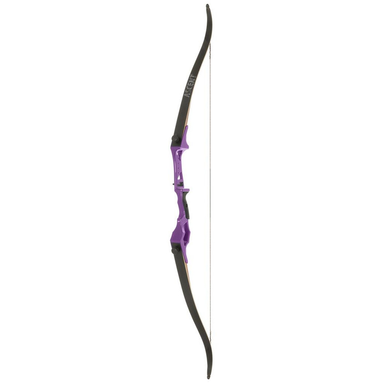 October Mountain Ascent Recurve Bow Purple 58 in. 50 lbs. RH - OMP81230