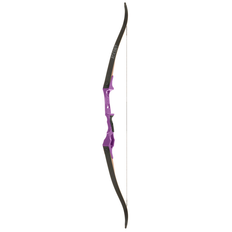 October Mountain Ascent Recurve Bow Purple 58 in. 25 lbs. RH - October Mountain Ascent Recurve Bow Purple 58 in. 25 lbs. RH -