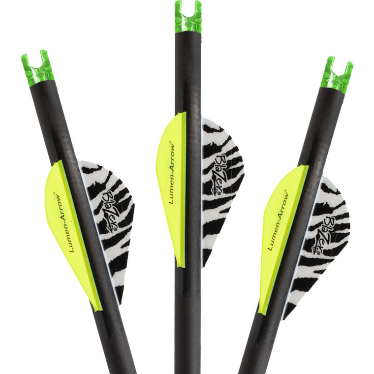 Lumenok Crossbow Bolts 20 in. Green Capture Nocks 3 pk. - BCAP3G