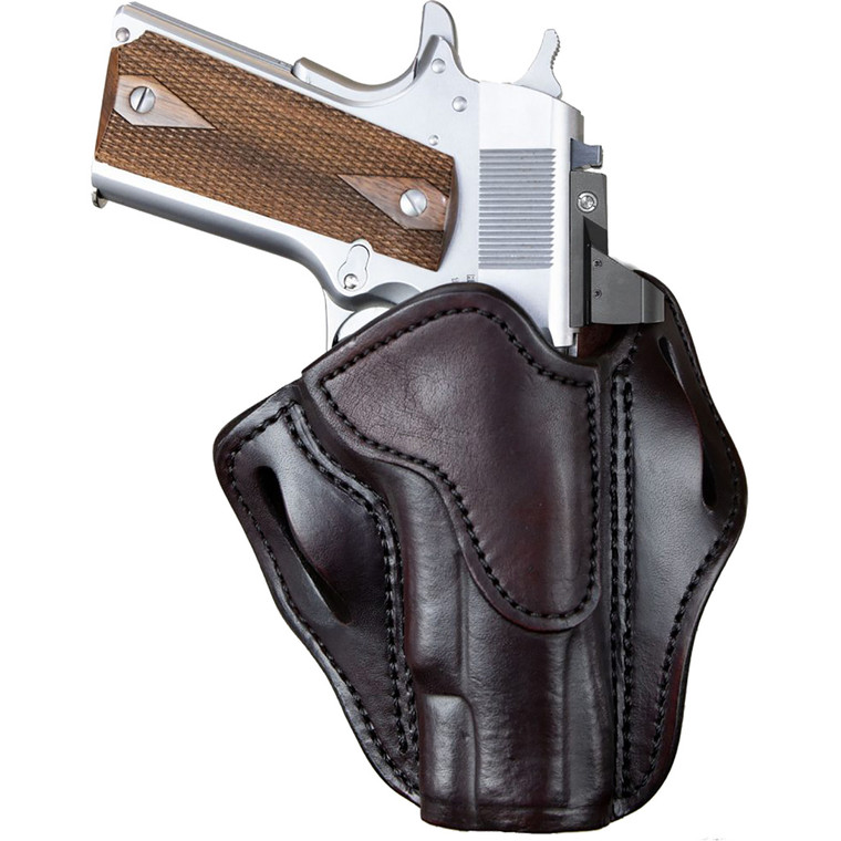 1791 Gunleather Optic Ready Belt Holster Size 1 Signature Brown Right Hand - OR-BH1-SBR-R