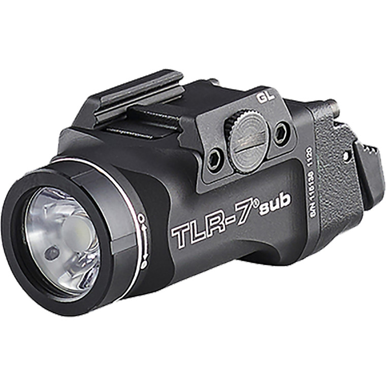 Streamlight TLR-7sub Weapon Light Black 500 Lumens Fits Glock 43XMOS/48MOS - 69400