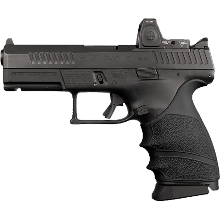 Hogue HandAll Beavertail Grip Sleeve Black CZ P-10 Compact 9mm - 17810