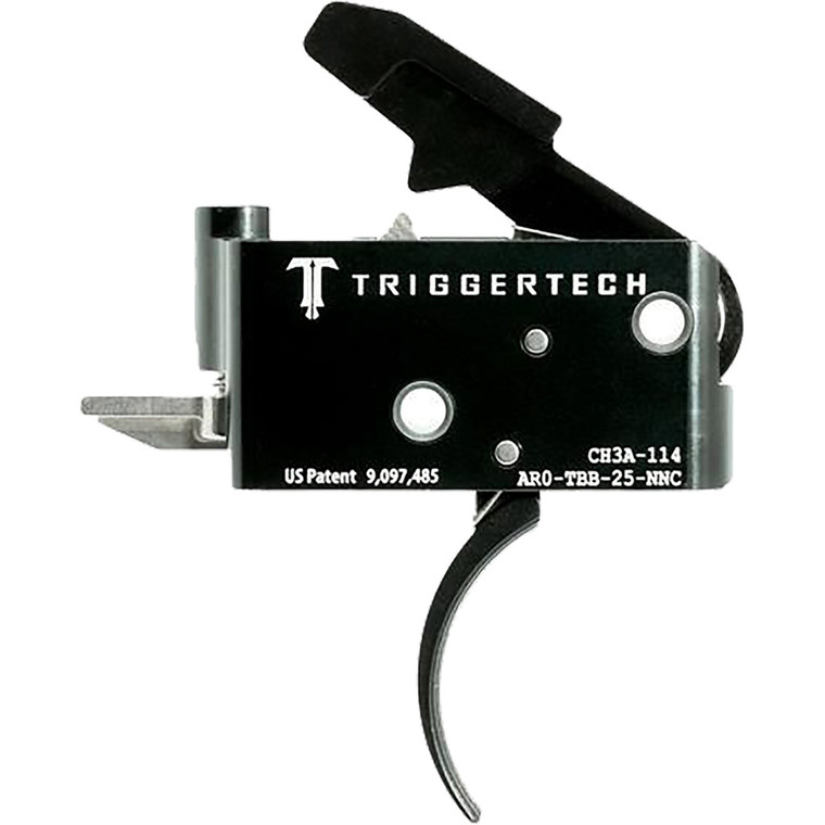 TriggerTech AR15 Adaptable Two Stage Triggers PVD Black Traditional Curved - AR0-TBB-25-NNC