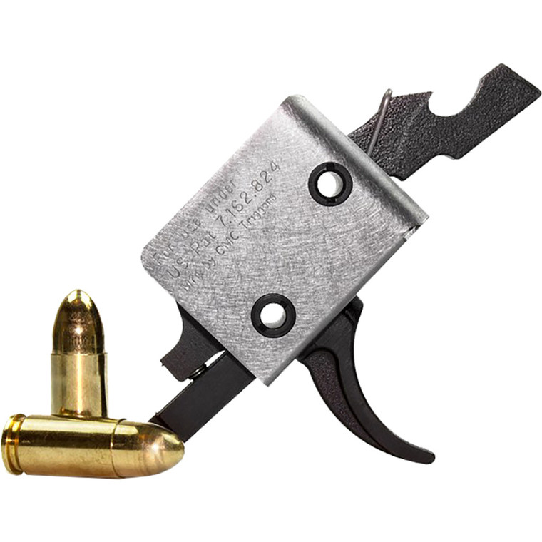 CMC Triggers AR15/AR10 9mm Single Stage Trigger Curved 3-3.5 lb. Pull - 95501
