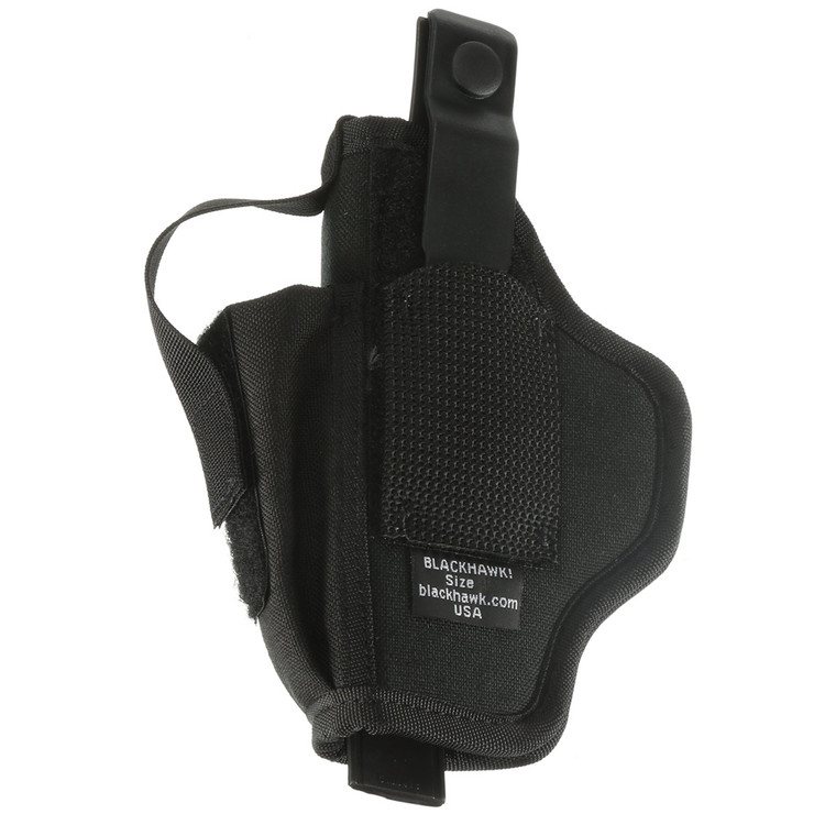 Blackhawk Multi-Use Ambidextrous Holster Size 3 4.5 in. - 5 in. Large Auto - 40AM03BK