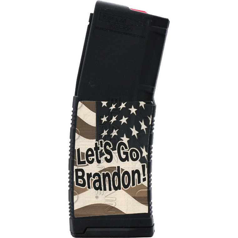 Black Rain Ordnance Lasered AR15 Magazine LGB Flag 30 rd. - BRO-MAG30-LGB-FLAG