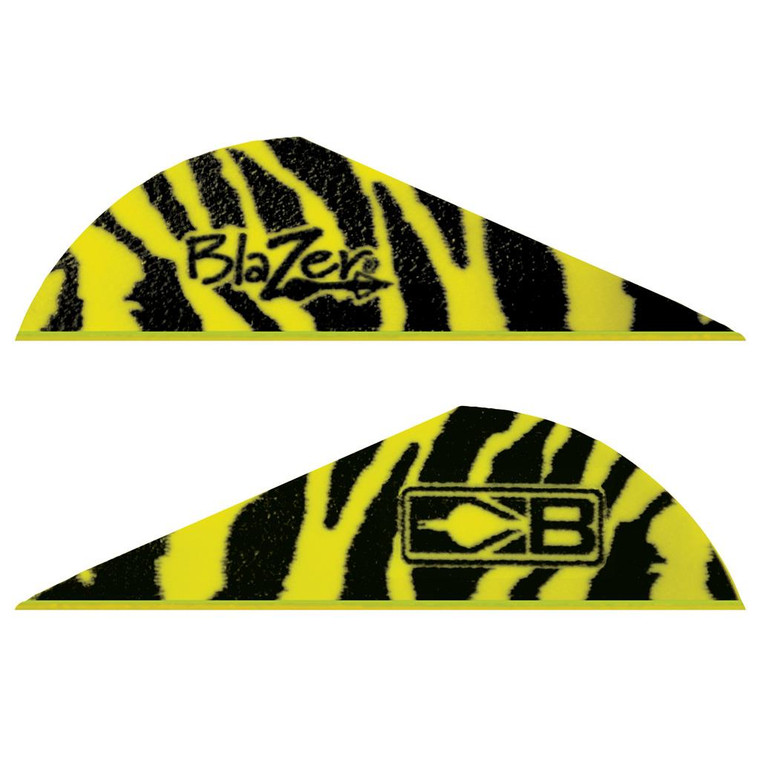 Bohning Blazer Vanes Yellow Tiger 100 pk. - 10832YT2