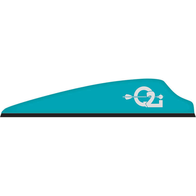 Q2i Fusion X-II Vanes Teal 2.5 in. 100 pk. - Q060410