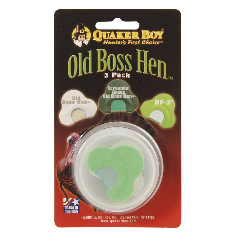 Quaker Boy Old Boss Hen Turkey Call 3 pk. - 11308 Quaker Boy Old Boss Hen Turkey Call 3 pk. - 11308