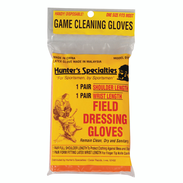 Hunters Specialties Field Dress Gloves Short 1 pr. - HS-01071