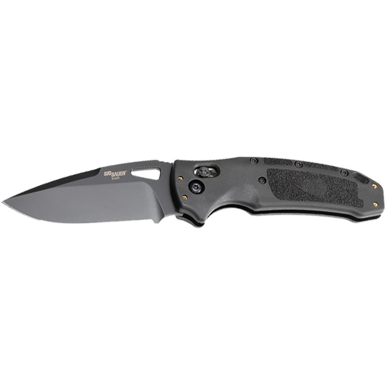 Hogue Sig Sauer K320 Nitron Folding Knife Black 3.5 in. Able Lock Drop Point - 36370