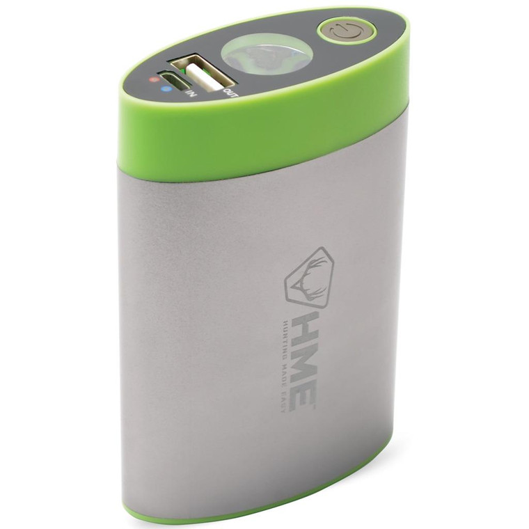 HME Hand Warmer w/ Built In Flashlight and Charger Bank - HME-HW HME Hand Warmer w/ Built In Flashlight and Charger Bank - HME-HW