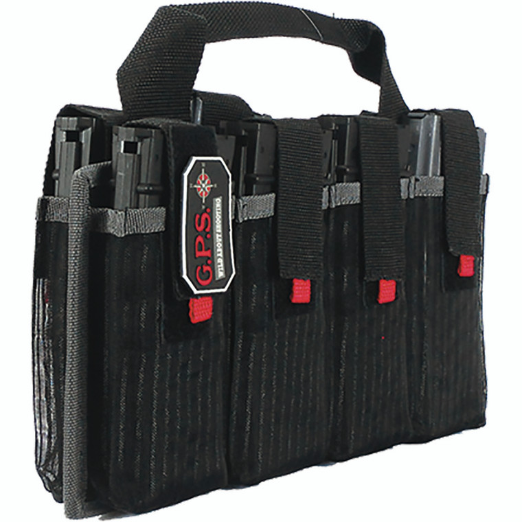 GPS AR Magazine Tote Black Holds 8 AR Magazines - GPS-1365MAG